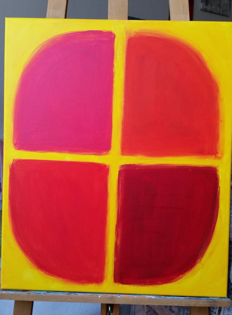 Original Abstract Expressionism Abstract Painting by Maria Sen