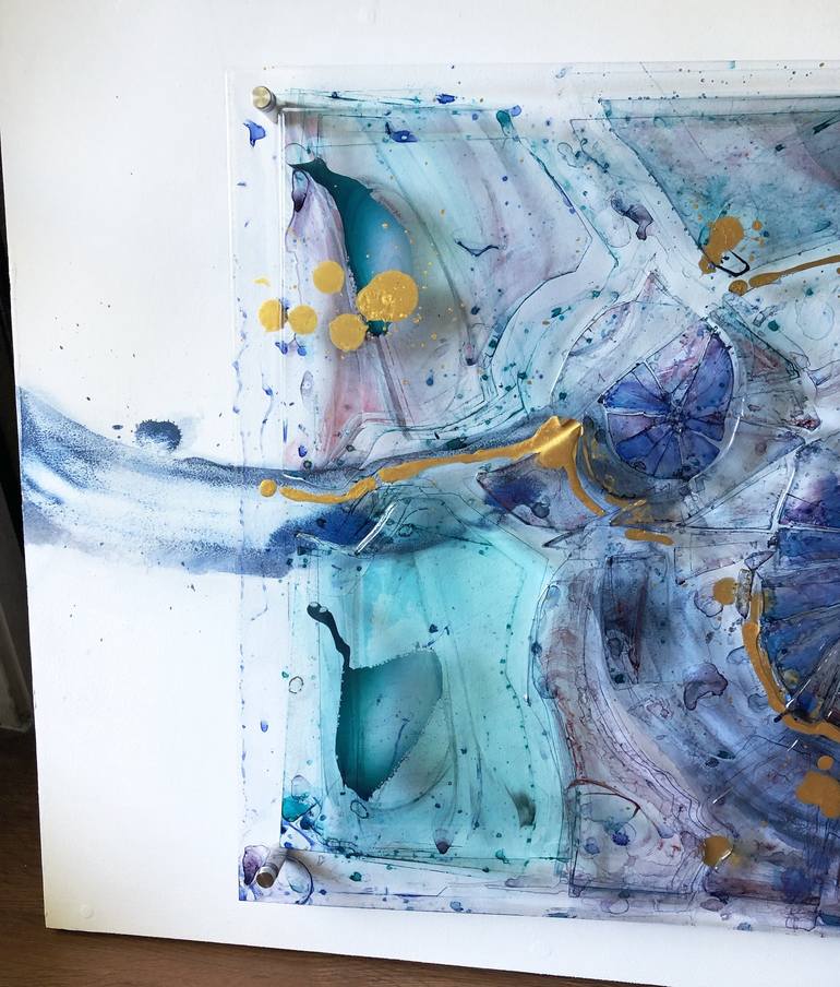 Original Abstract Expressionism Abstract Painting by Daniel Lai