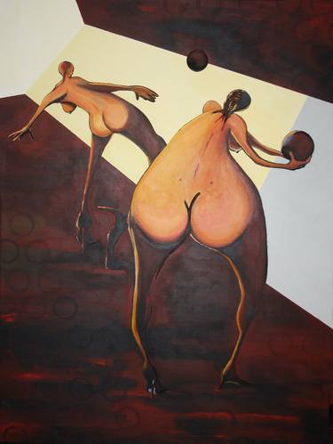 Original Expressionism Nude Paintings by Tony Nilsson