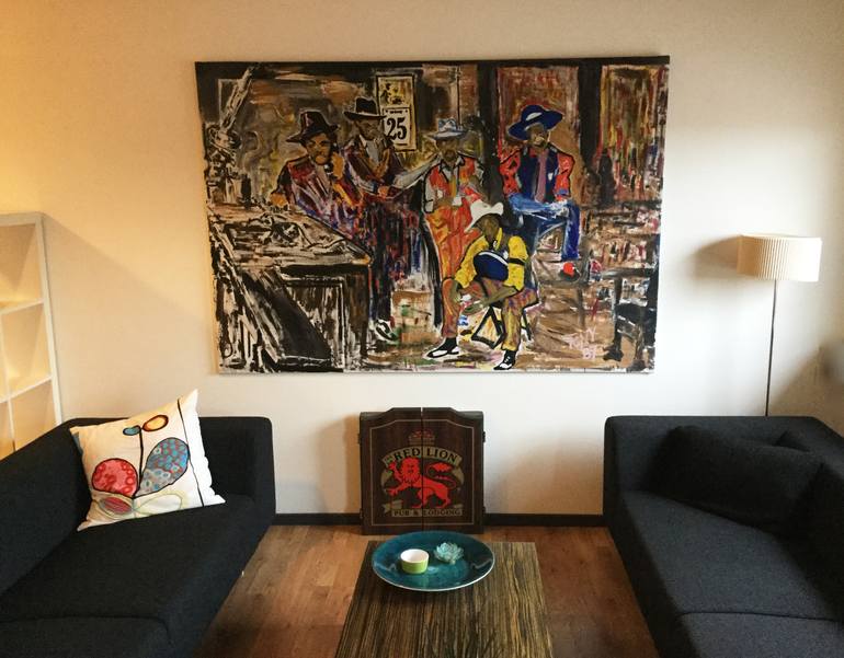Original Expressionism Places Painting by Tony Nilsson