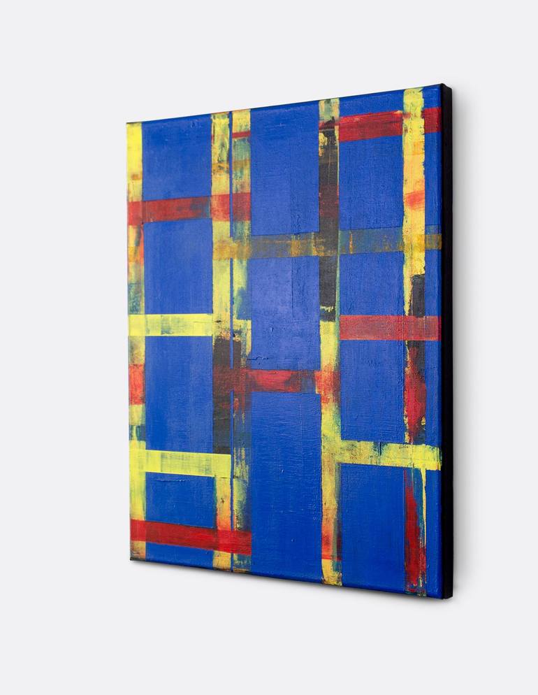 Original Geometric Painting by Mathias Strecker