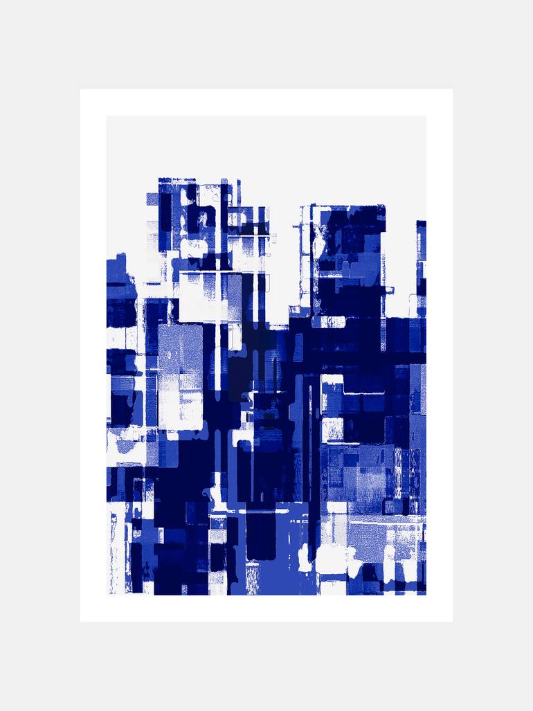 Original Abstract Geometric Printmaking by Mathias Strecker