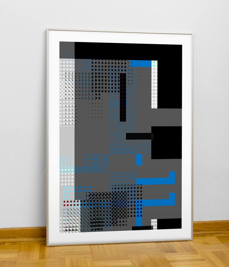 Original Minimalism Abstract Printmaking by Mathias Strecker