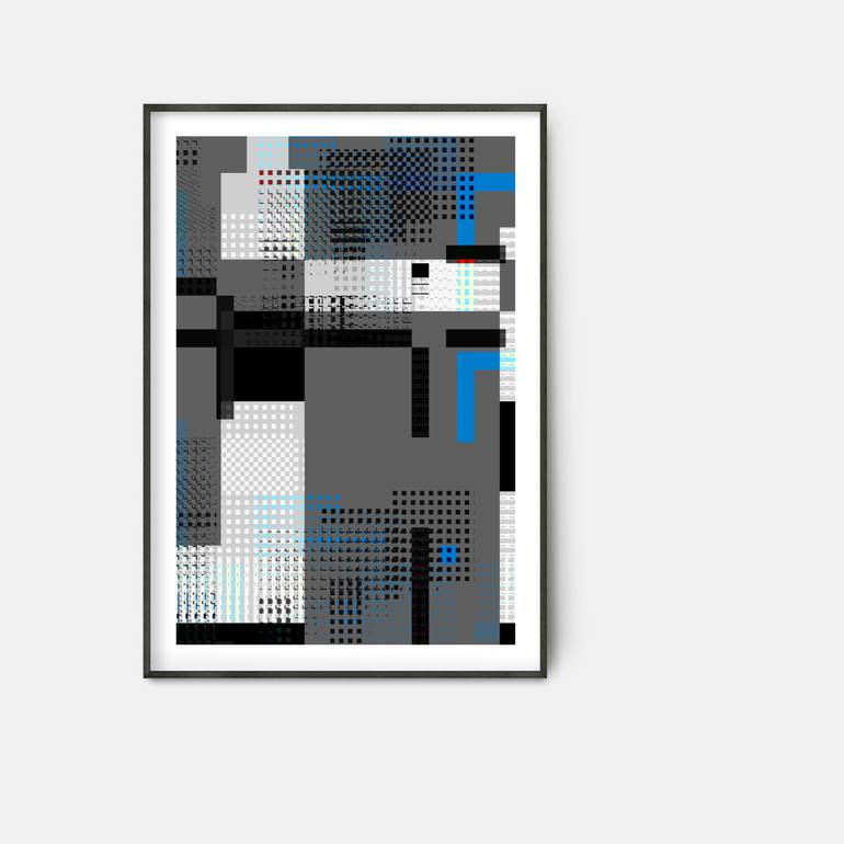 Original Minimalism Geometric Printmaking by Mathias Strecker