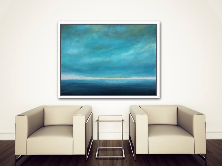 Original Abstract Seascape Painting by Kurt Giehl