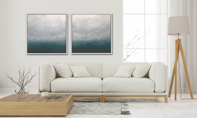 Original Abstract Seascape Painting by Kurt Giehl