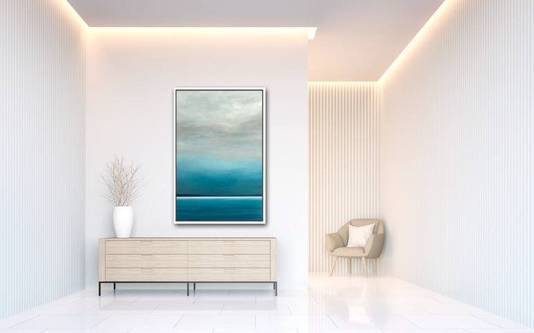 Original Abstract Seascape Painting by Kurt Giehl