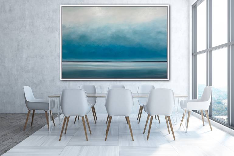 Original Abstract Seascape Painting by Kurt Giehl