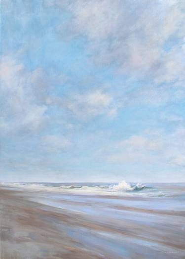 Original Fine Art Beach Paintings by Christine D'Addario