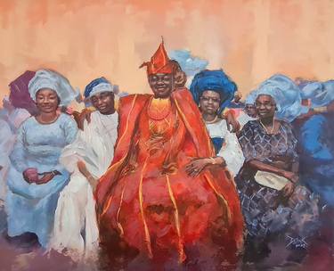 Original Expressionism Family Paintings by Dotun Makun