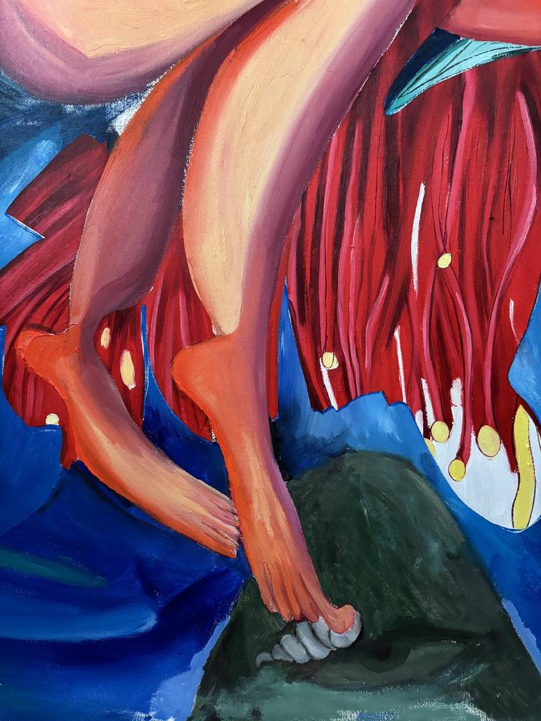 Original Abstract Fantasy Painting by Tocoaie Ioana