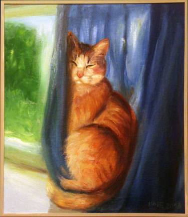 Original Expressionism Cats Paintings by Kaie Shestakova-Karu