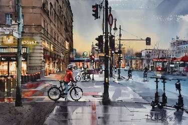 Print of Contemporary Cities Paintings by Pawel Gladkow