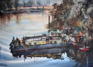 Print of Contemporary Boat Paintings by Pawel Gladkow