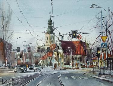 Print of Fine Art Architecture Paintings by Pawel Gladkow