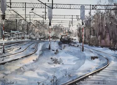 Original Transportation Paintings by Pawel Gladkow