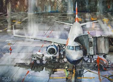 Print of Expressionism Transportation Paintings by Pawel Gladkow