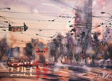 Print of Fine Art Cities Paintings by Pawel Gladkow