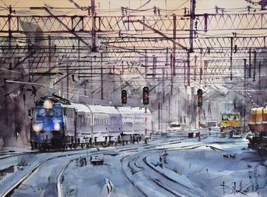 Original Transportation Paintings by Pawel Gladkow