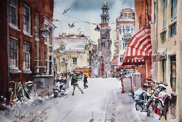 Original Fine Art Cities Paintings by Pawel Gladkow