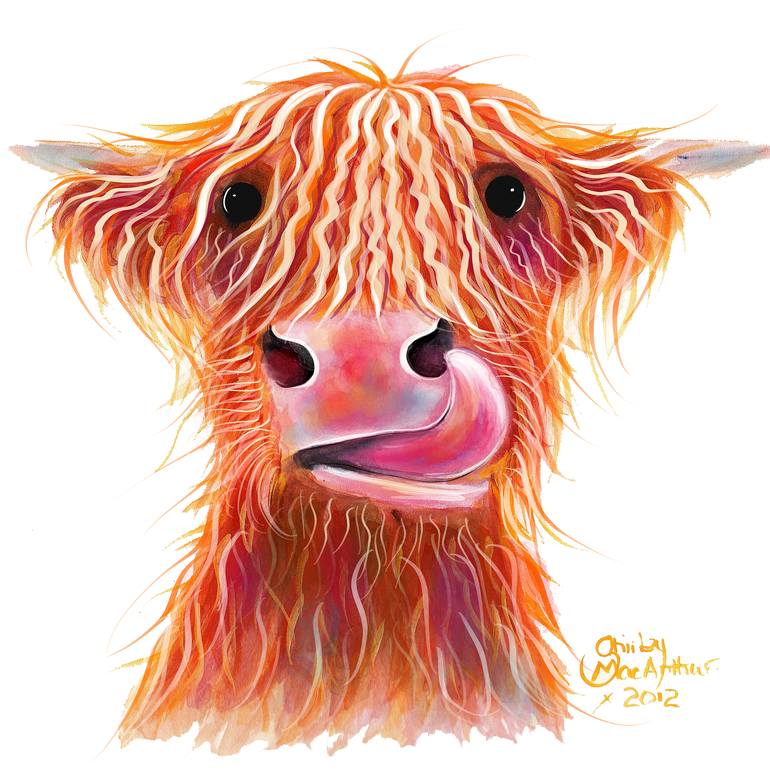 Details about   HIGHLAND COW PRINTS of Original SCOTTISH Painting ' HAMISH' by SHIRLEY MACARTHUR 