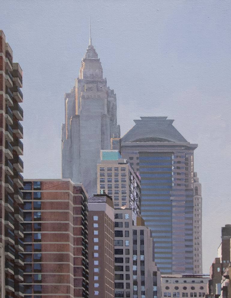 Original Realism Cities Painting by Abel Szabo