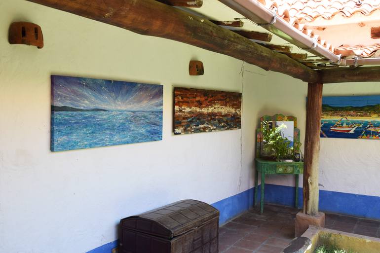 Original Abstract Landscape Painting by Aquiles Segovia Villamizar