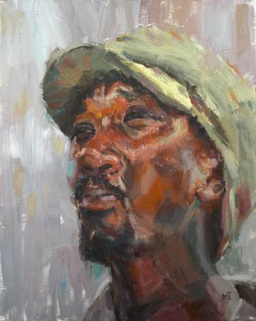 Original Fine Art Portrait Paintings by Michael Jules Lang