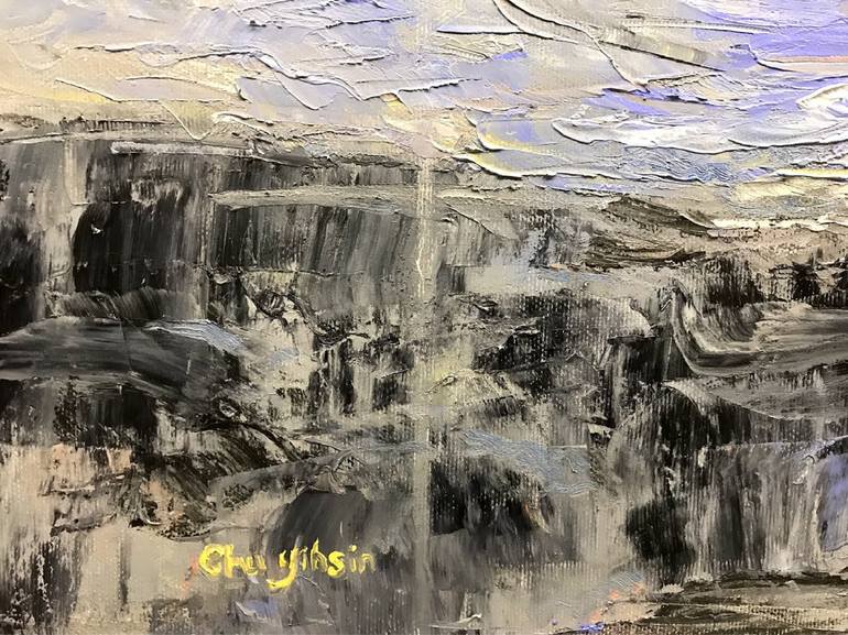 Original Abstract Landscape Painting by Yihsin Chu