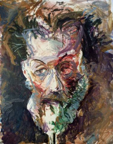 Original Expressionism Portrait Painting by Akanthos A