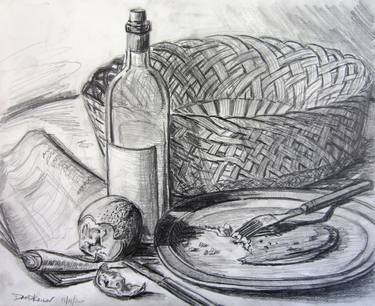 Print of Food & Drink Drawings by David Krilov