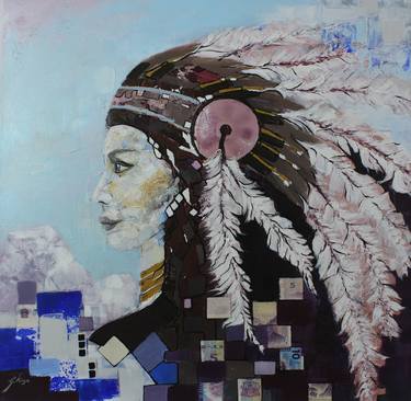 The inner film wonder on canvas. Painting by Dalma Dobisz