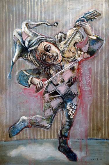 Original Expressionism Music Paintings by Pablo Santin