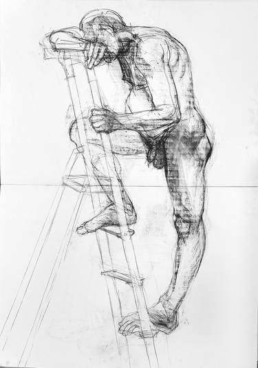 Original Figurative Body Drawings by Karol Szafran