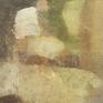 Like a double exposed photograph, this painting riffs on the optical challenges involved in navigating the boulder-fields of kunanyi.

With textures created using a frottage technique of oil on unstretched canvas being vigorously rubbed over rocky surfaces.