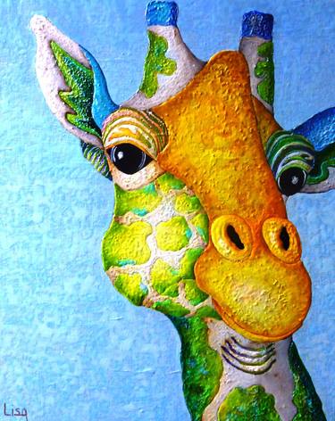 Original Animal Painting by Lisa Benoudiz