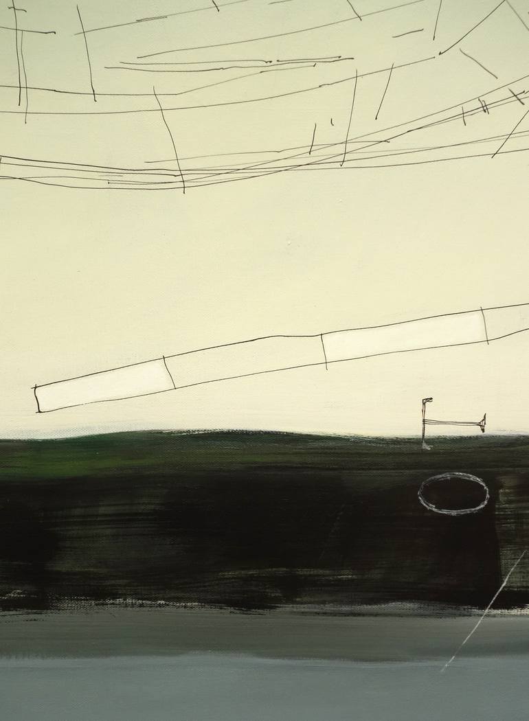 Original Contemporary Boat Painting by Juergen Buese Filzen