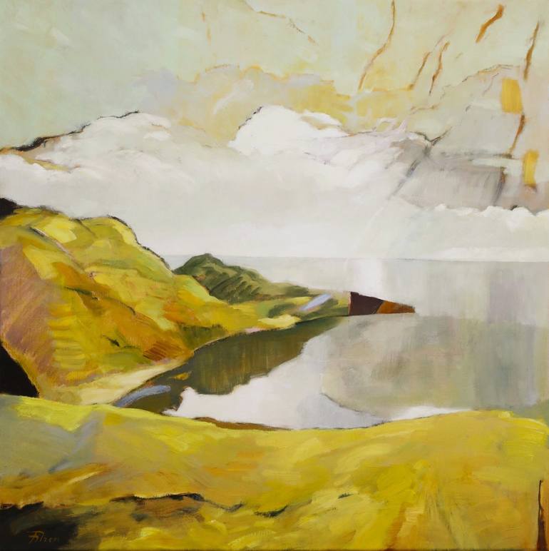 Original Contemporary Seascape Painting by Juergen Buese Filzen