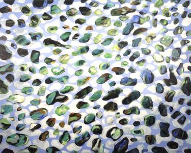 Original Abstract Expressionism Abstract Painting by Jürgen Büse Filzen