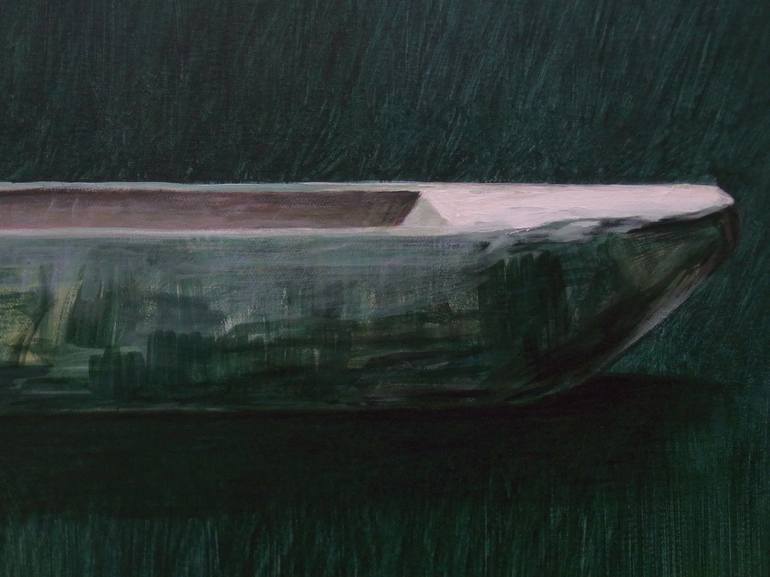 Original Expressionism Boat Painting by Jürgen Büse Filzen