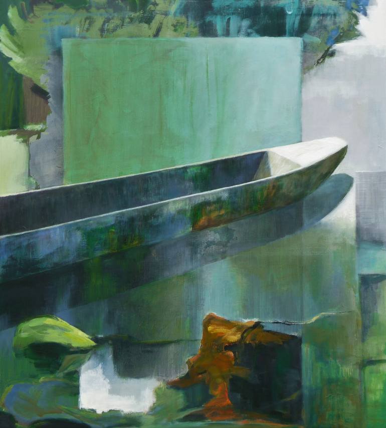Print of Expressionism Boat Paintings by Jürgen Büse Filzen