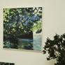 Trees by the water, there is always a special mood under the foliage. Especially in summer there are shadows and reflections and an irresistible scent, which I always like to paint.