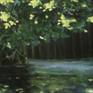 Trees by the water, there is always a special mood under the foliage. Especially in summer there are shadows and reflections and an irresistible scent, which I always like to paint.