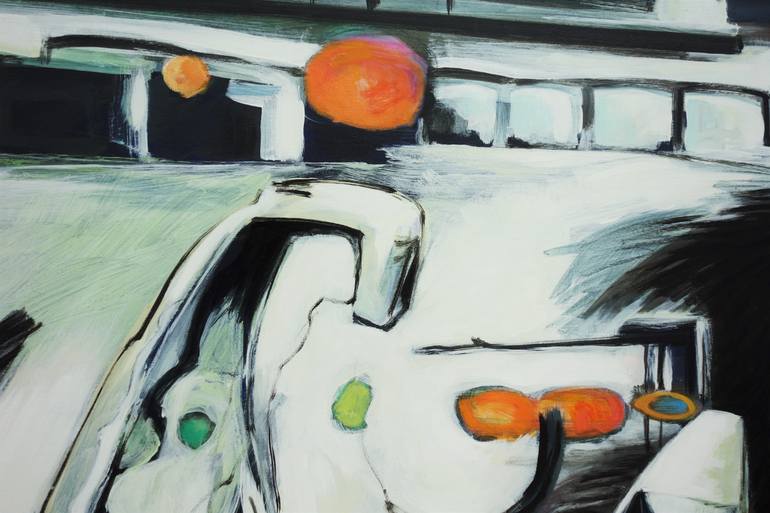 Original Expressionism Travel Painting by Juergen Buese Filzen