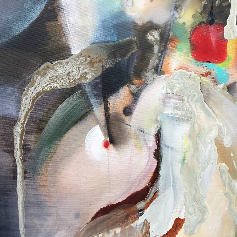 Original Abstract Expressionism Abstract Painting by Baiba Redere Logina
