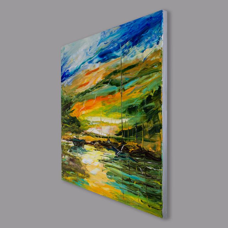 Original Impressionism Seascape Painting by Vladyslav Durniev