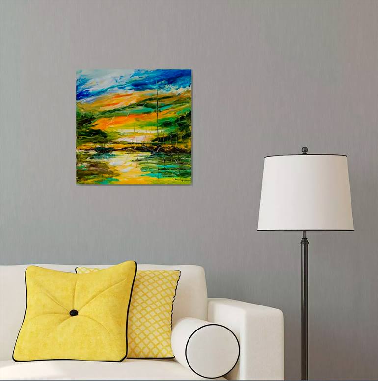 Original Impressionism Seascape Painting by Vladyslav Durniev
