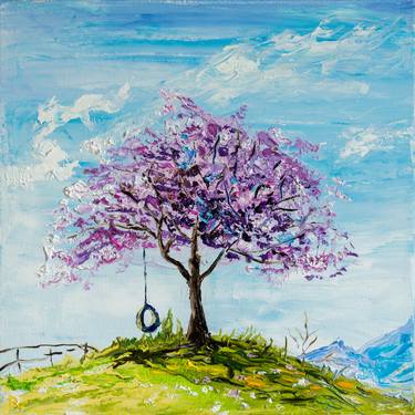Original Impressionism Tree Paintings by Vladyslav Durniev