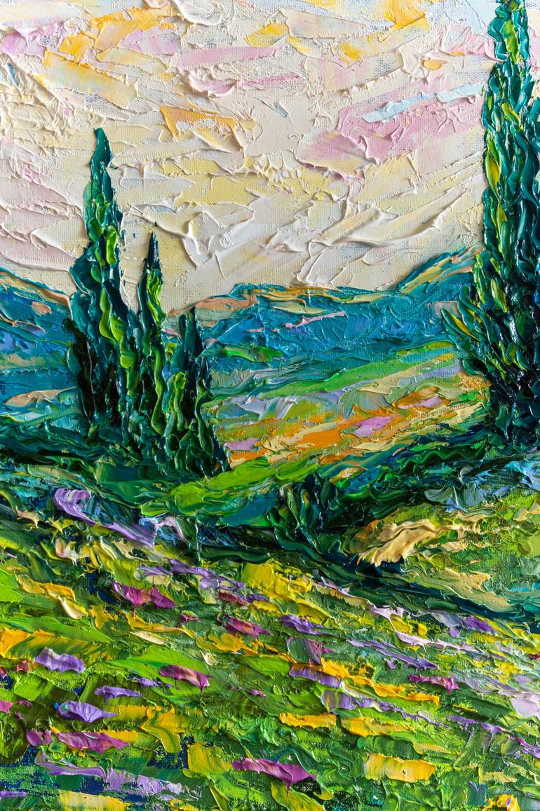 Original Impressionism Landscape Painting by Vladyslav Durniev