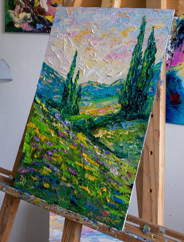 Original Impressionism Landscape Painting by Vladyslav Durniev